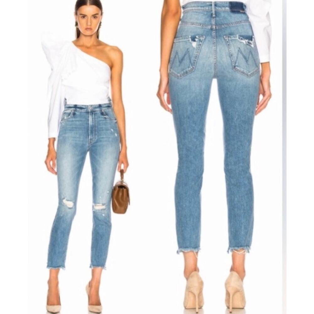 MOTHER Blue Ankle & Cropped Jeans